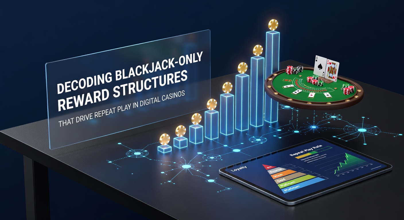 Digital interface showing personalized blackjack reward tiers and loyalty tracking in an online casino platform
