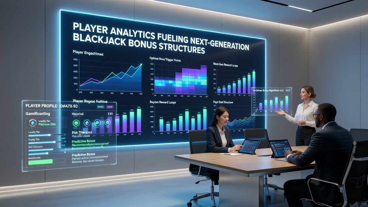 Infographic illustrating AI-driven customization of blackjack promotions using player behavior data